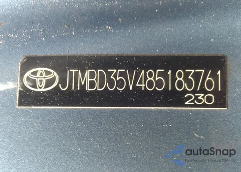 2008 Toyota Rav4 from USA, damaged, VIN JTMBD35V485183761
